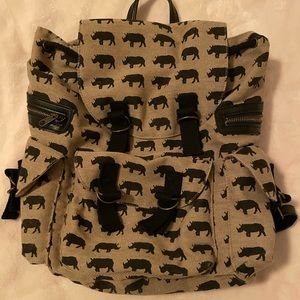Rhino Backpack with Leather Straps